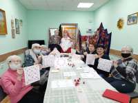 Мастер - класс по ручной набойке по ткани для граждан пожилого возраста и инвалидов ШДА 